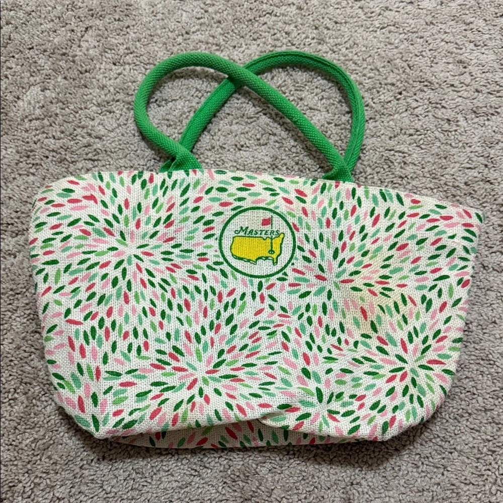 Masters Vibrant Green and Pink Tote - Picture 2 of 2